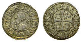 CATALUÑA. Felipe III (1598-1621). 1/2 Croat. AR. 1611. Barcelona. AC 374. Muy bonito.
sc