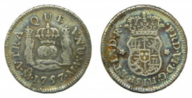 AMÉRICA. Fernando VI (1746-1759). 1757 M. 1/2 real. México. Columnario (AC 93)
mbc