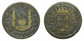 AMÉRICA. Fernando VI (1746-1759). 1753 M. 1 real. México. Columnario (AC 192) 3,19 g AR. 
bc+