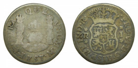 AMÉRICA. Fernando VI (1746-1759). 1757 M. 1 real. México. Columnario (AC 200) 3,13 g AR.
bc-