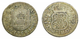 AMÉRICA. Fernando VI (1746-1759). 1758 M. 1 real. México. Columnario (AC 199) 3,2 g AR.
bc