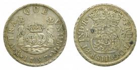 AMÉRICA. Fernando VI (1746-1759). 1757 M. 2 reales. México. Columnario (AC 301) 6,7 g AR.
mbc+