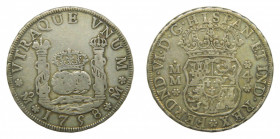 AMÉRICA. Fernando VI (1746-1759). 1758 MM 4 reales. México. Columnario (AC 392) 13,3 g AR. Patina
mbc+