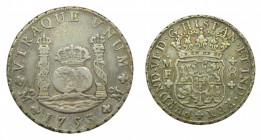 AMÉRICA. Fernando VI (1746-1759). 1753 MF 8 reales. México. Columnario (AC 479) 26,90 g AR. 
mbc