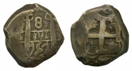 AMÉRICA. Fernando VI (1746-1759). 1751 q 8 reales. Potosí. (AC 518) 24,07 g AR. Recortada
mbc-