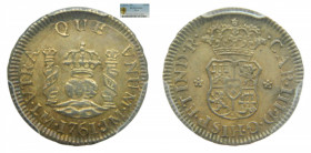 AMÉRICA. Carlos III (1759-1788). 1761 JM . 1/2 real. Lima. Peru (AC 111).PCGS MS63 nº 551016.63/28762822
MS63