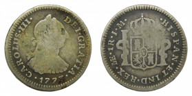 AMÉRICA. Carlos III (1759-1788). 1773 JM . 1 real. Lima. (AC 357). 3,16 g. AR.
bc-