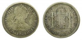 AMÉRICA. Carlos III (1759-1788). 1784 FF . 2 reales. México. (AC 674). 6,29 g. AR.
bc-