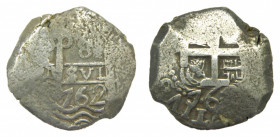 AMÉRICA. Carlos III (1759-1788). 1762 V-Y. 8 reales. Potosí. (AC 1138). 26,25 g. AR. Segunda fecha parcial 
mbc