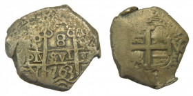 AMÉRICA. Carlos III (1759-1788). 1763 V-Y. 8 reales. Potosí. (AC 1139). 26,73 g. AR.
mbc+