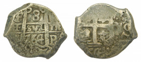 AMÉRICA. Carlos III (1759-1788). 1764 V-Y. 8 reales. Potosí. (AC 1140). 26,69 g. AR. Doble fecha
mbc