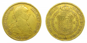 AMÉRICA. Carlos III (1759-1788). 1772 FM. Mexico. 8 escudos. (AC.1998). 26,87 g Au. 
mbc
