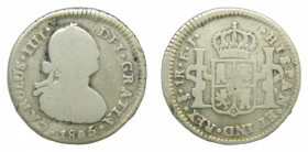 AM&Eacute;RICA. Carlos IV (1788-1808). 1805 FJ. 1 real. Santiago (AC 528). 3,22 g AR.
bc