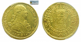 AM&Eacute;RICA. Carlos IV (1788-1808). 1791 SF. 2 escudos. Popay&aacute;n. (AC 1349).PCGS AU58 n&ordm; 134847.58/31800265
AU58