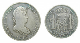 AMÉRICA. Fernando VII (1808-1833). 1818 JJ 8 reales. México. (AC 1333). 26,77 g AR.
mbc-