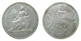 Guatemala. Peso 1894 (KM#210) 24,64 g AR. 
mbc