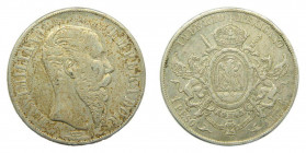 Mexico city 1867. Un peso. (km#388.1) Maximiliano. 26,79 g AR.
bc