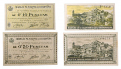 ARAGÓN Huesca Estopiñan. 0,50 y 0,10 pesetas 1937. Mont-626
mbc+