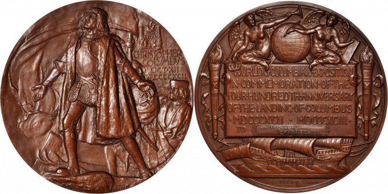 Columbiana

1892-1893 World's Columbian Exposition Award Medal. By Augustus Sa...