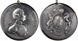 British Indian Peace Medals

Sharp Undated George III Peace Medal

With Original Hanger

Undated (ca. 1776-1814) George III Indian Peace Medal. ...