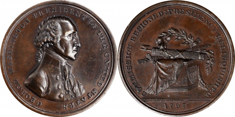 Washingtoniana

"1797" (ca. 1816) Halliday Medal. Musante GW-57, Baker-70C. Br...