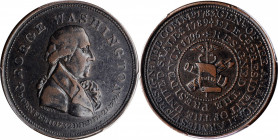 Washingtoniana

"1799" (ca. 1800) Repub. Ameri. Medal. Second Obverse. Musante GW-62, Baker-69. Copper. Plain Edge. VF-35 (PCGS).

254.2 grains. A...