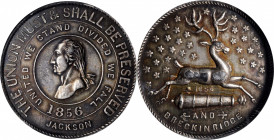 Washingtoniana

1856 Buchanan, Breckinridge Campaign Medal. Musante GW-155, Baker-380A, Dewitt-JB 1856-2. Silvered White Metal. Unc Details--Tooled ...