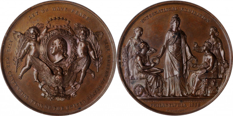Washingtoniana

1876 Danish Medal. Let Us Have Peace Obverse. Musante GW-933, ...