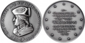 Washingtoniana

1939 Washington Sesquicentennial ANS Medal. By Albert Stewart. Baker-3000, Miller-47. Silver. Edge #12. Mint State.

63 mm. 125.26...