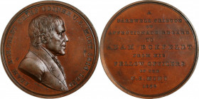 Mint and Treasury Medals

"1839" Adam Eckfeldt Retirement Medal. By Moritz Furst. Julian MT-18. Bronze. MS-64 BN (NGC).

52 mm. Attractive and ori...