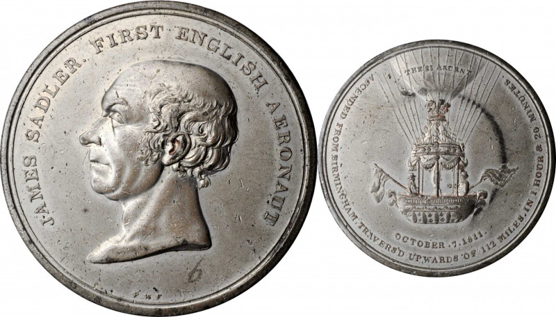 Aviation and Space

1811 James Sadler, First English Balloonist Medal. By Pete...