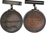 Life Saving Medals

1931 Humane Society of the Commonwealth of Massachusetts Life Saving Medal. Bronze. About Uncirculated.

39 mm. Obv: House of ...
