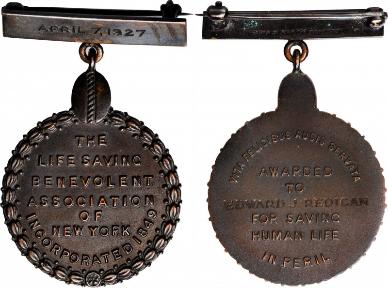 Life Saving Medals

1927 Life Saving Benevolent Association of New York Award ...