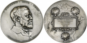 Life Saving Medals

1920 Carnegie Hero Fund Medal. Silver. Choice Mint State.

76.2mm. 3490.8 grains. Obv: Frock-coated Andrew Carnegie bust to th...