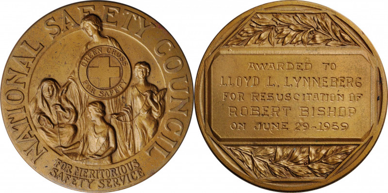 Life Saving Medals

1959 National Safety Council Life Saving Medal. Bronze. Mi...
