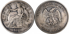 Counterstamps

New York--New York. PARISIAN / VARIETIES / 16. ST. & B'WAY. N.Y. on an 1875 Type I/II trade dollar. Brunk P-125, Rulau NY-NY 234. Hos...