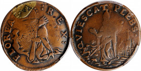St. Patrick Farthing

Undated (ca. 1652-1674) St. Patrick Farthing. Martin 1c.24-Ca.12, W-11500. Rarity-7+. Copper. Nothing Below King. VF-20 (PCGS)...