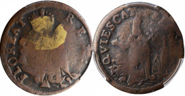 St. Patrick Farthing

Undated (ca. 1652-1674) St. Patrick Farthing. Martin 8a.1-Ba.3, W-11500. Rarity-6. Copper. Martlet Alone Below King. VG-8 (PCG...