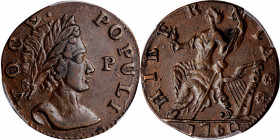 Voce Populi Halfpenny

1760 Voce Populi Halfpenny. Nelson-12, W-13950. Rarity-3. P in Front of Face. AU-58 (PCGS).

128.6 grains. A superb example...