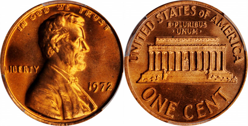 Lincoln Cent

1972 Lincoln Cent. FS-101. Doubled Die Obverse. MS-67 RD (PCGS)....