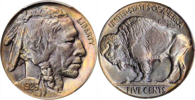 Buffalo Nickel

1926 Buffalo Nickel. MS-67 (PCGS).

Nicely struck with virtu...