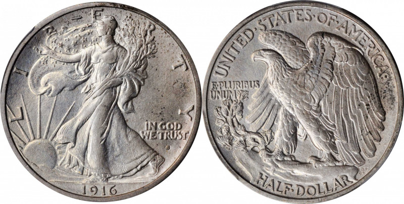 Walking Liberty Half Dollar

1916-S Walking Liberty Half Dollar. MS-63 (PCGS)....