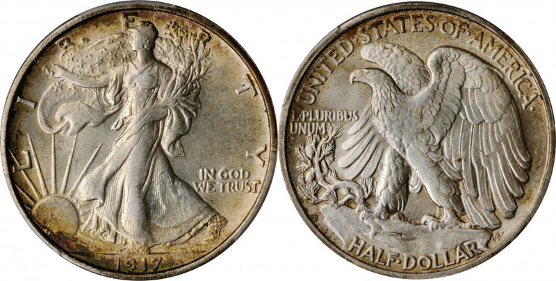 Walking Liberty Half Dollar

1917-S Walking Liberty Half Dollar. Reverse Mintm...