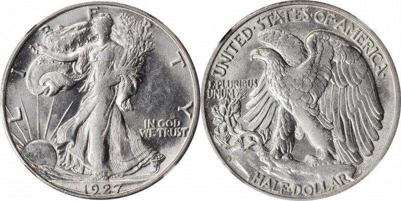 Walking Liberty Half Dollar

1927-S Walking Liberty Half Dollar. MS-63 (NGC). ...