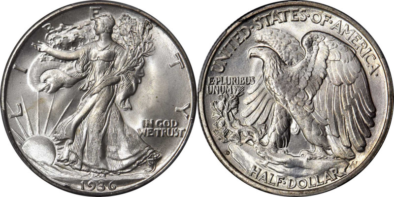 Walking Liberty Half Dollar

Glorious Superb Gem 1936-D Half Dollar

1936-D ...