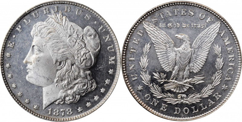 Morgan Silver Dollar

1878 Morgan Silver Dollar. 7 Tailfeathers. Reverse of 18...