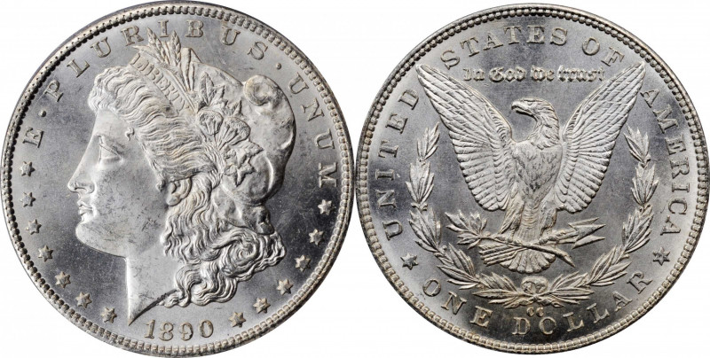 Morgan Silver Dollar

1890-CC Morgan Silver Dollar. MS-64 (PCGS). CAC.

A sm...