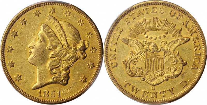 Liberty Head Double Eagle

1851-O Liberty Head Double Eagle. Winter-1. AU-53 (...