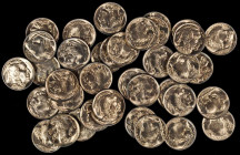 Rolls

Roll of 1938-D Buffalo Nickels, Including Examples of the 1938-D/S FS-511 and FS-512 Varieties. Mint State (Uncertified).

A plastic tube r...