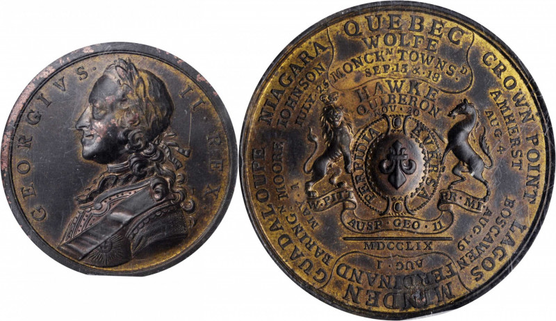 Early American and Betts Medals

1759 British Victories Medal. Betts-418, Eime...